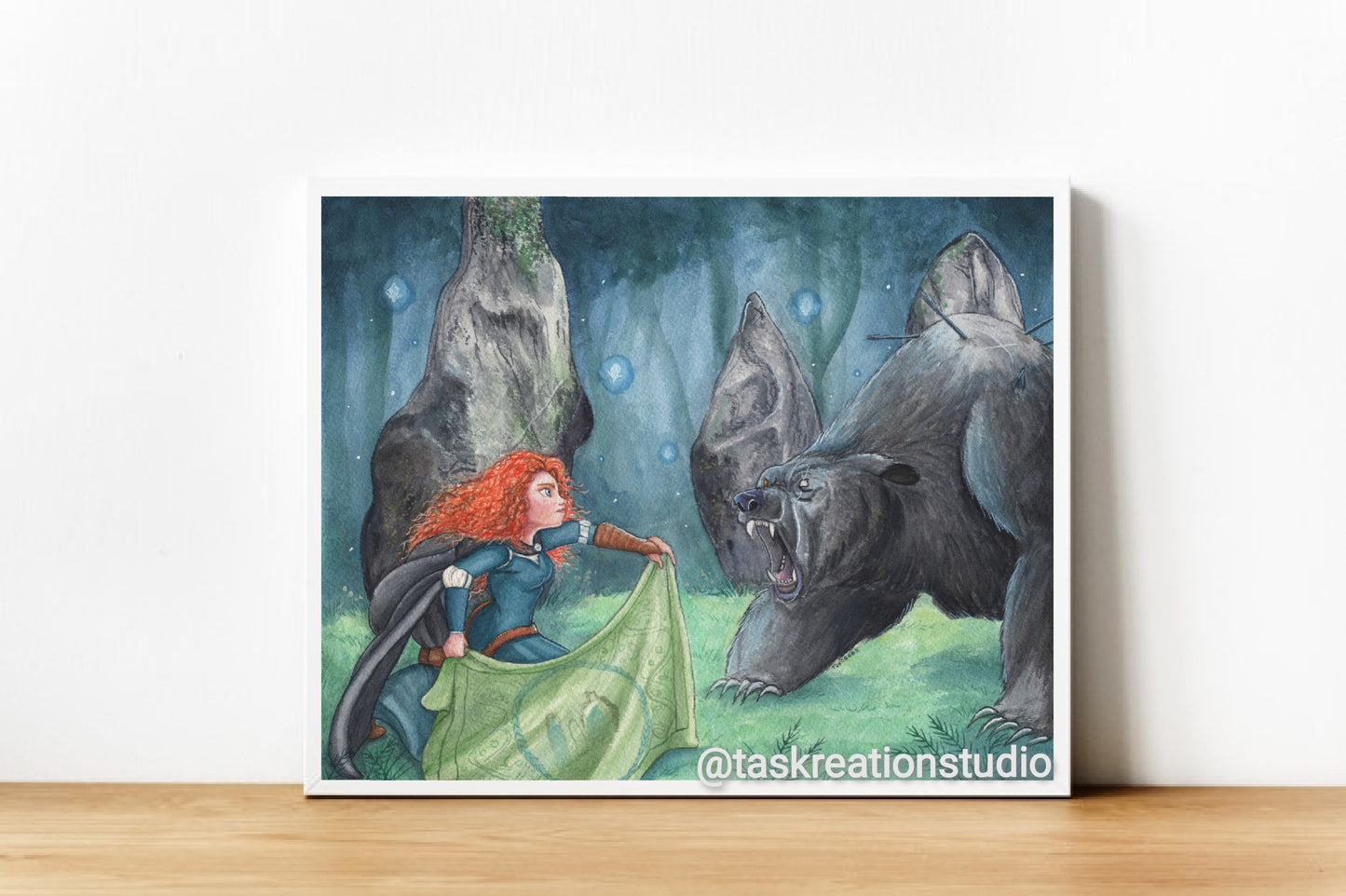 Warrior and Bear Print