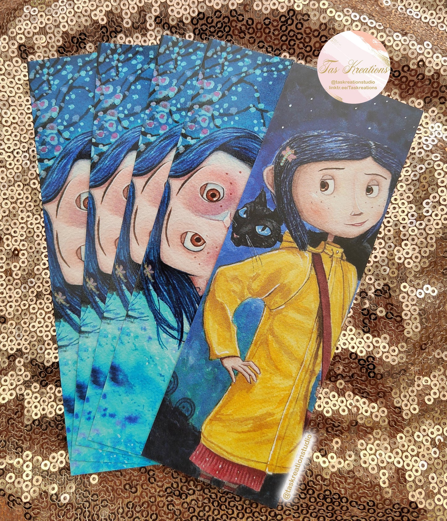 Button Girl Tilt Bookmark Accessory
