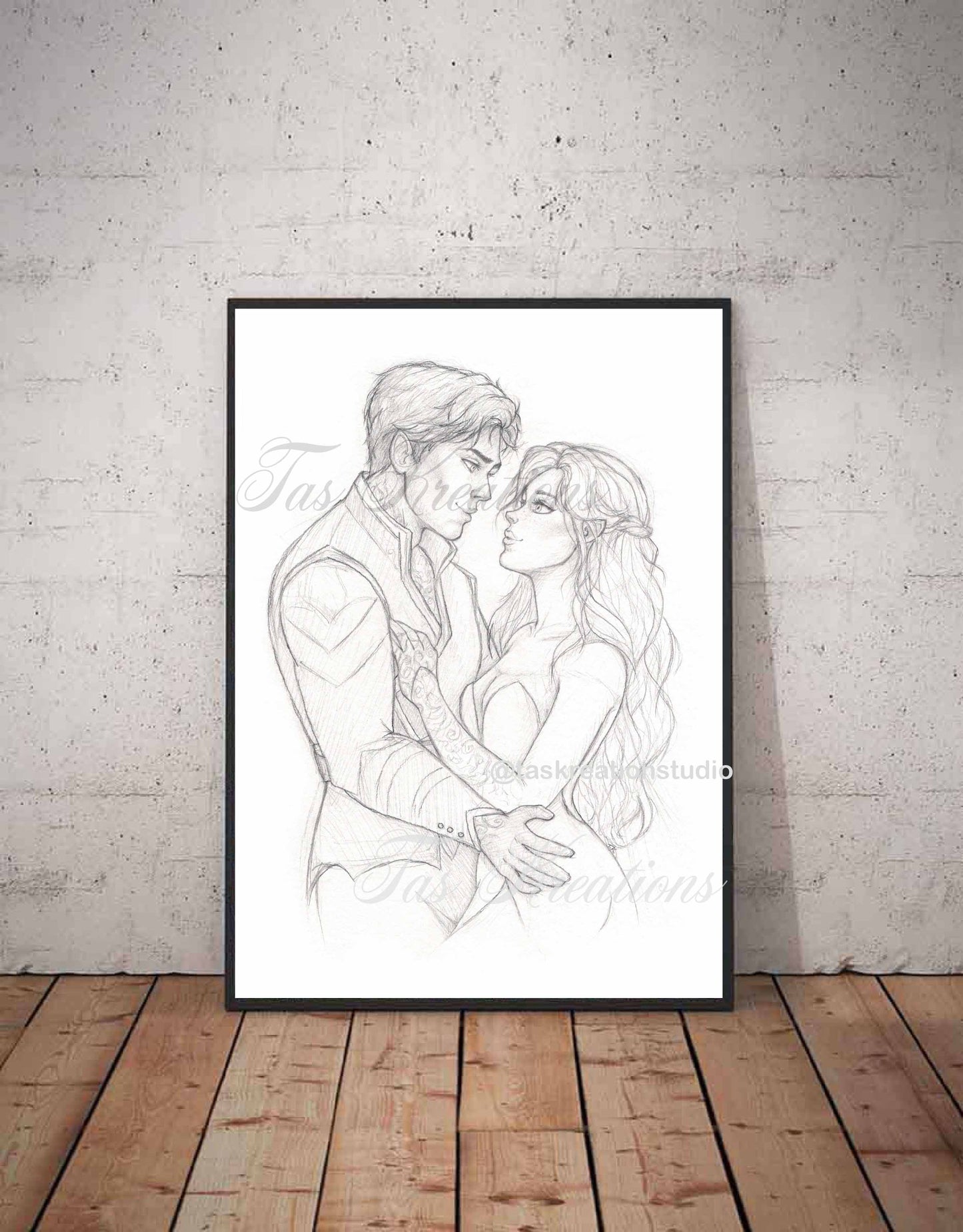 Fey & High Lord Sketch Print