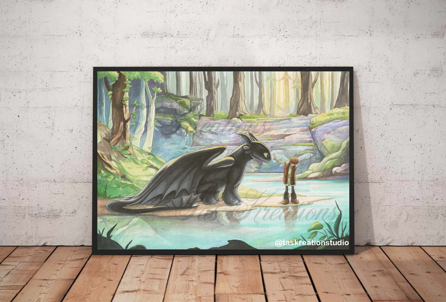 Dragon Friend Meeting Print