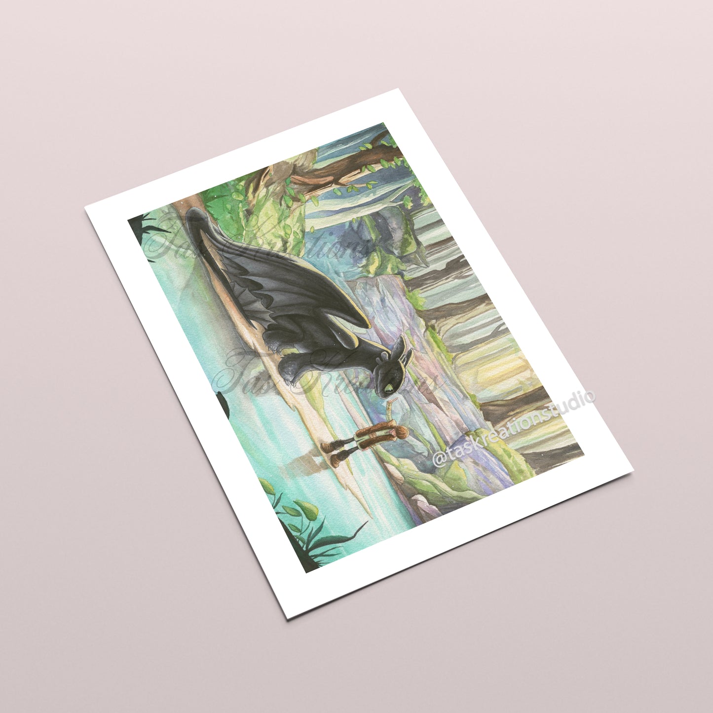 Dragon Friend Meeting Fine Art Print