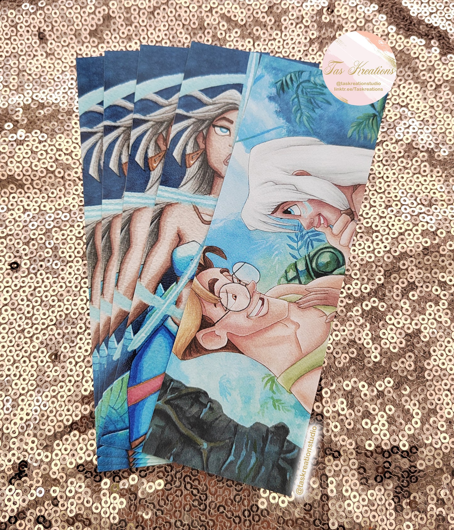 Blue Crystal Bookmark Accessory