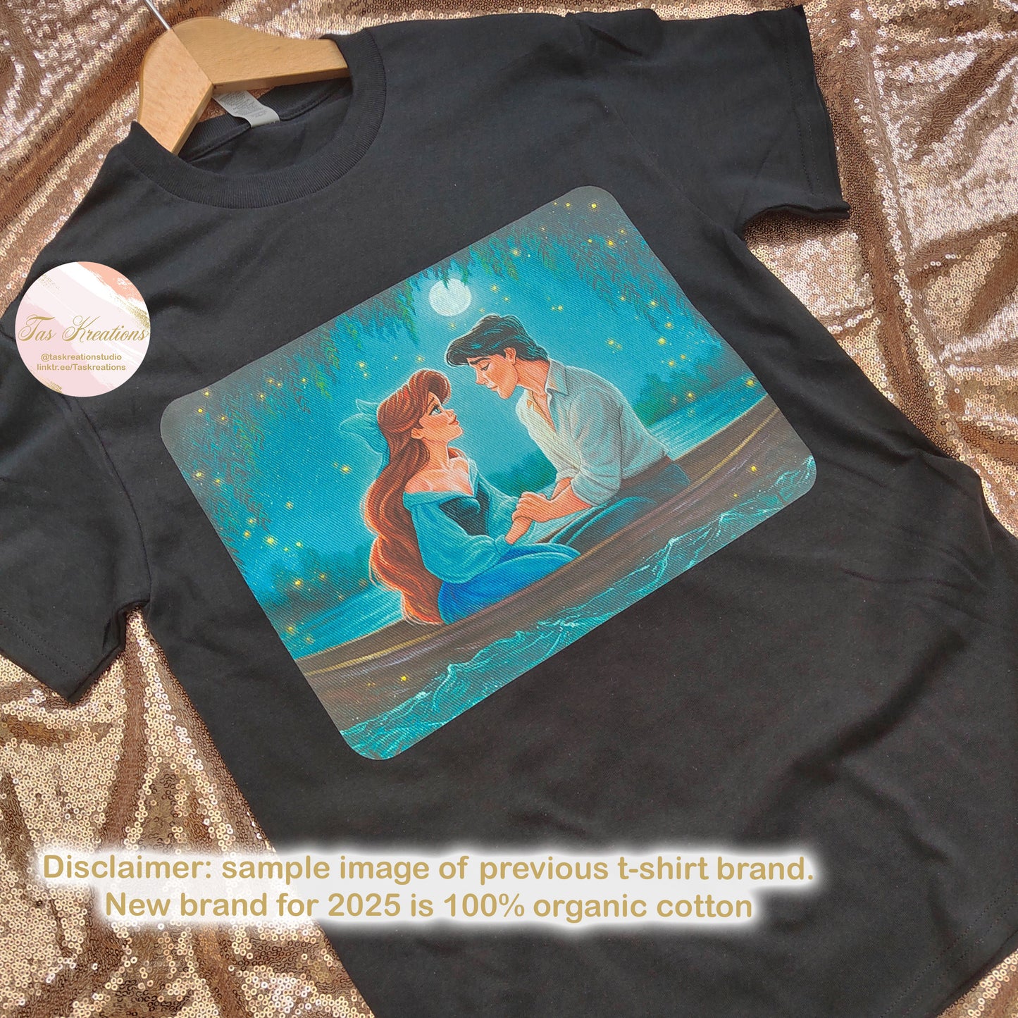Moonlight Boat Kiss T-Shirt