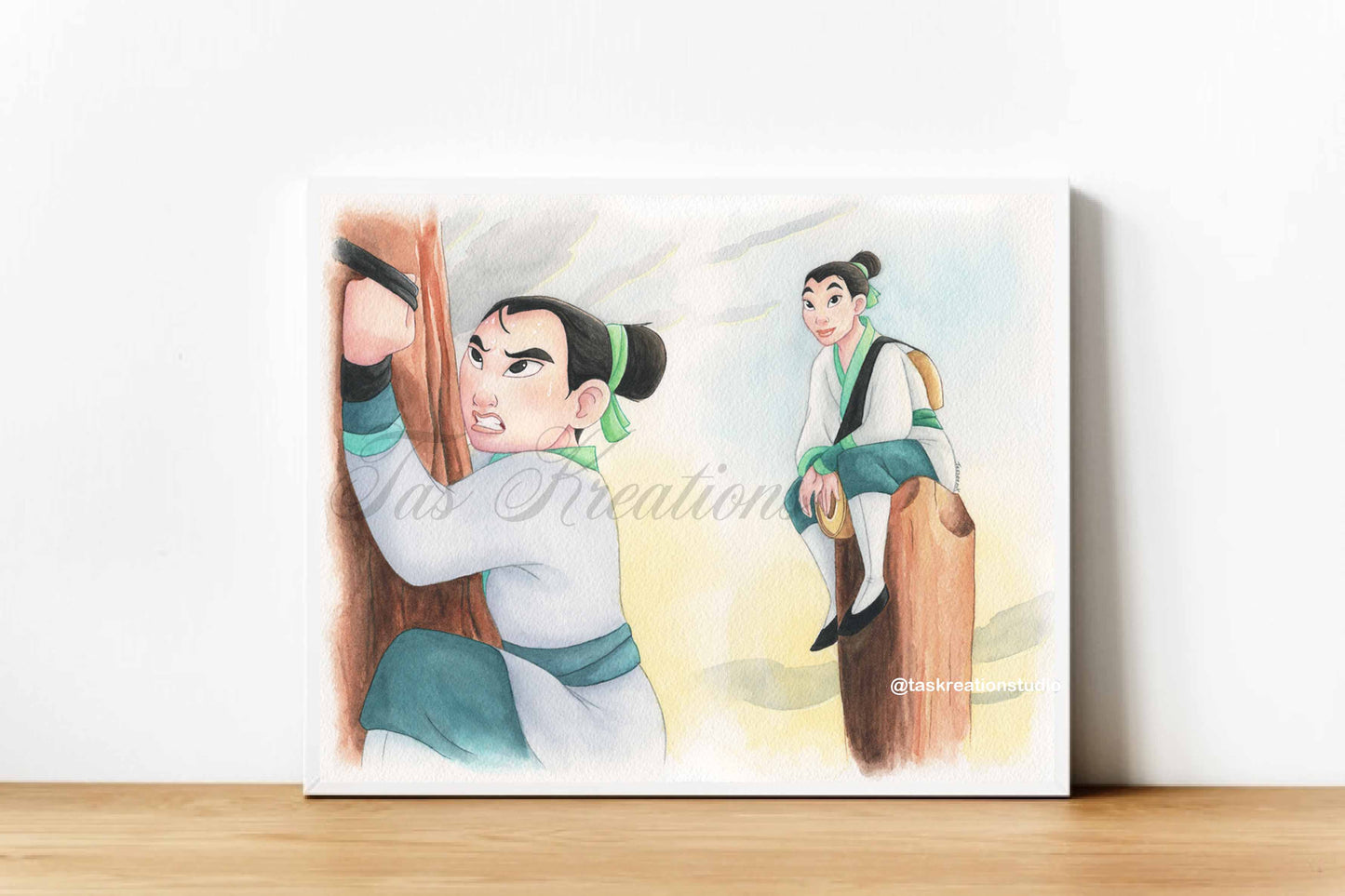 Warrior Climbing Print