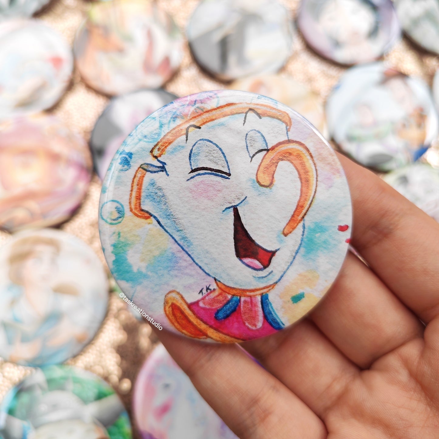 Teacup Button Badge Accessory