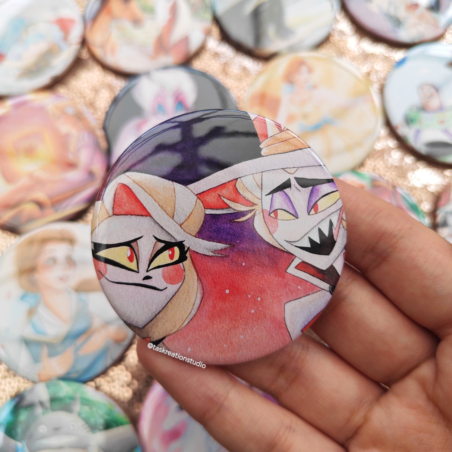 Hell Hotel Button Badge Accessory