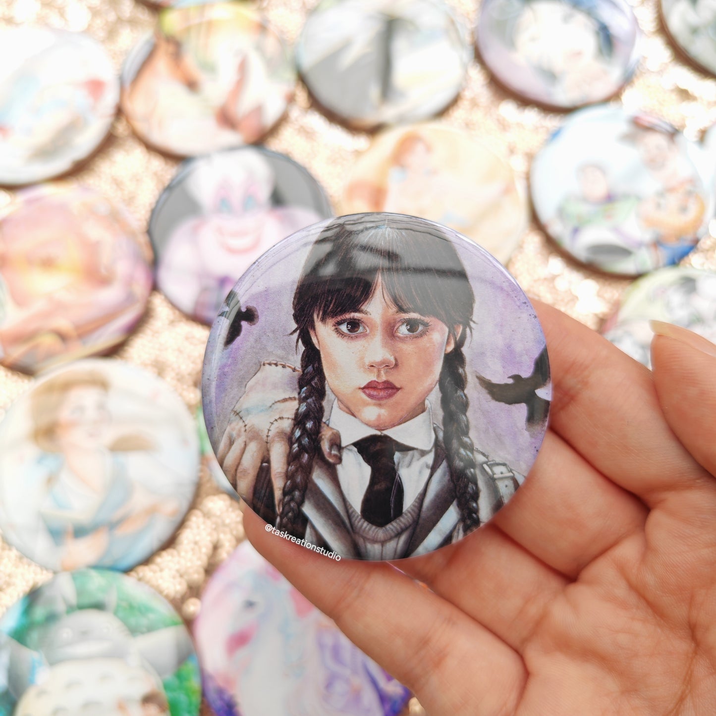 Nevermore Button Badge Accessory