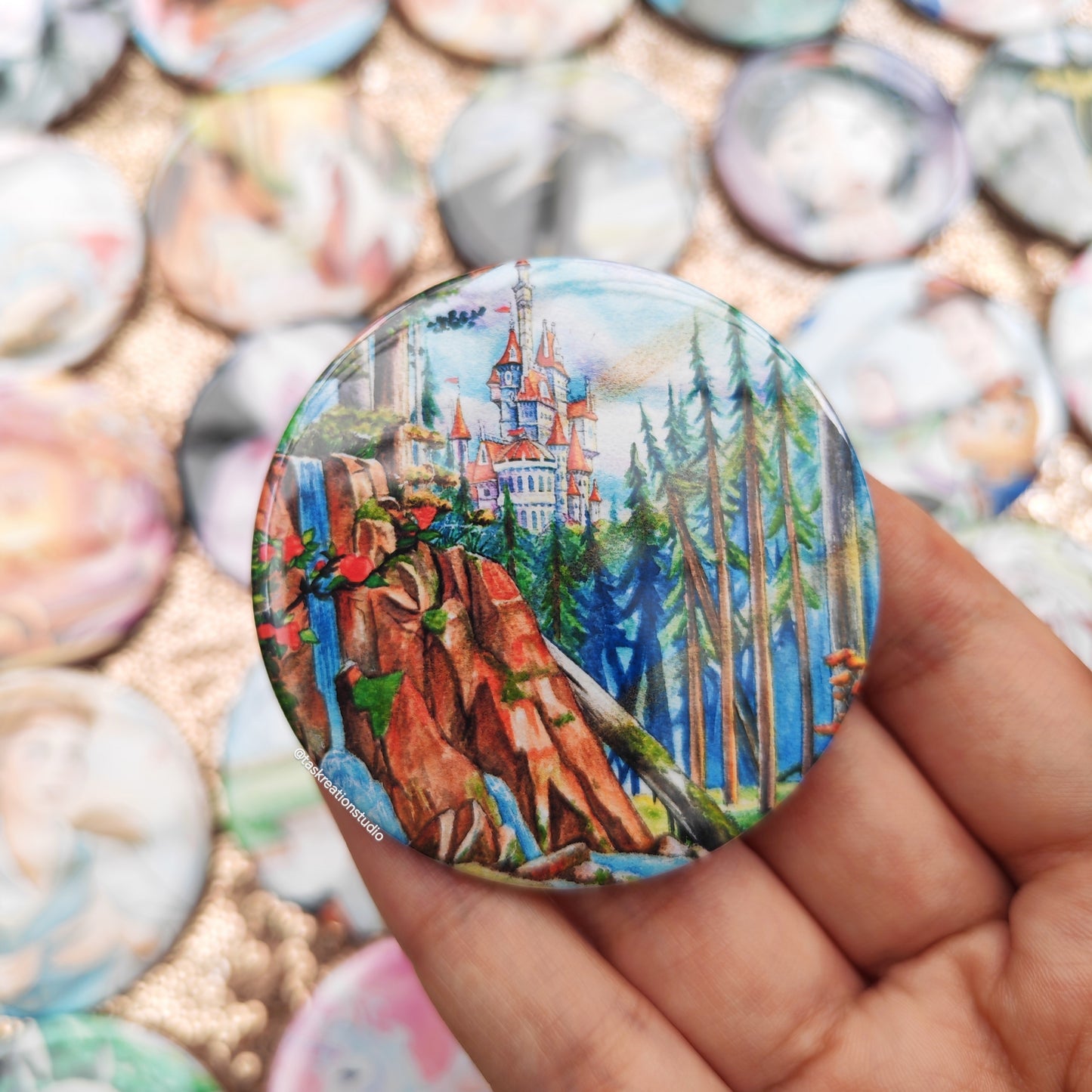 Enchanted Woods Button Badge Accessory