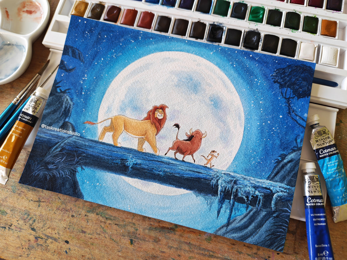 Original Watercolour Hakuna Matata Painting
