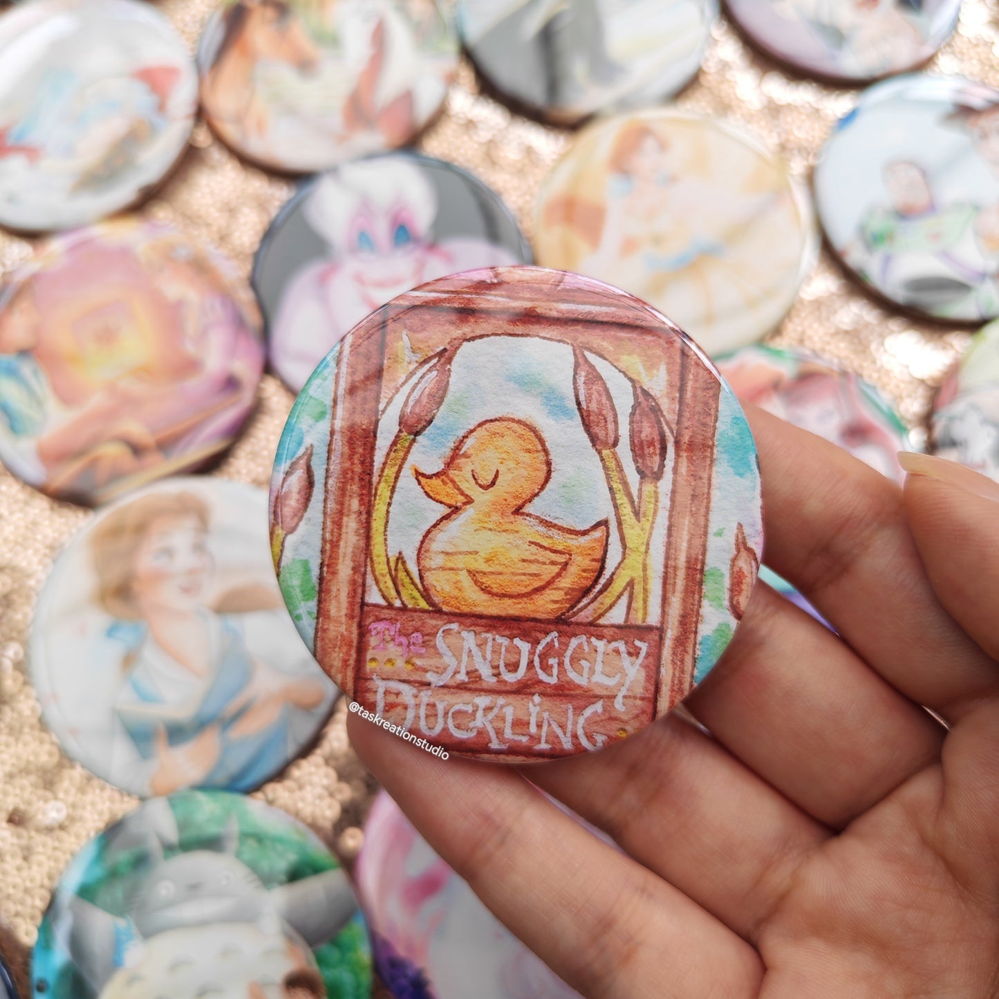 Snug Duck Button Badge Accessory
