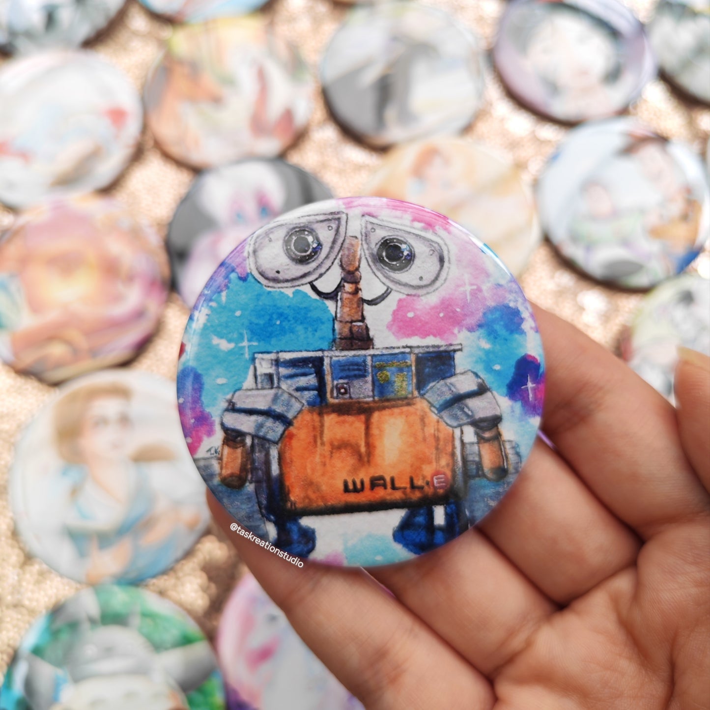 Cleaner Robot Button Badge Accessory