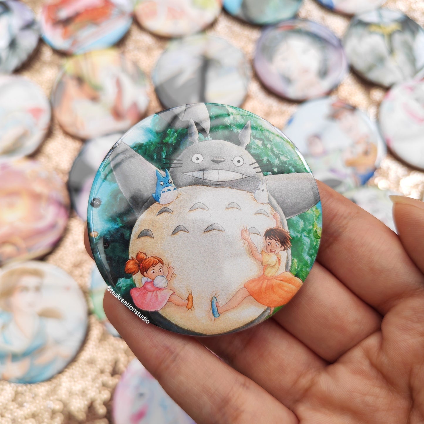 Forest Spirit Neighbour Button Badge Accessory
