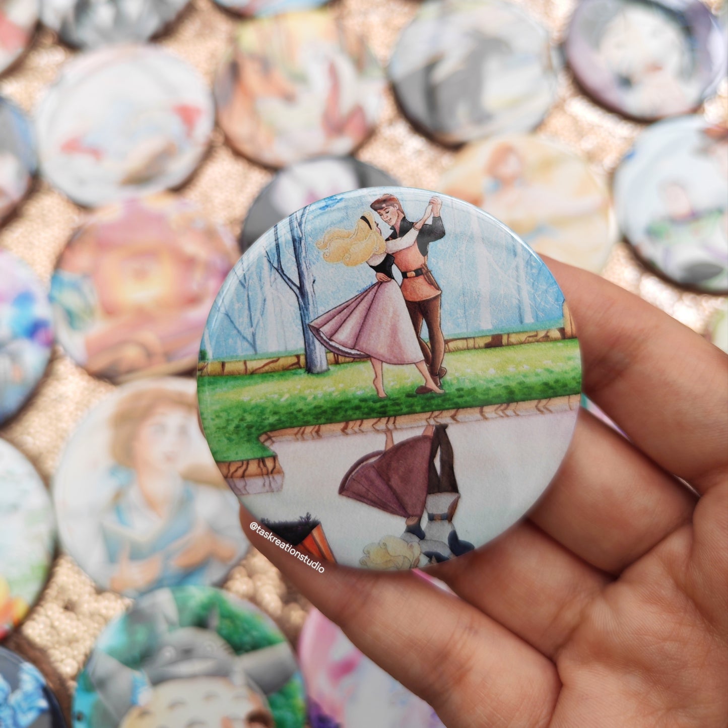 Forest Dance Button Badge Accessory