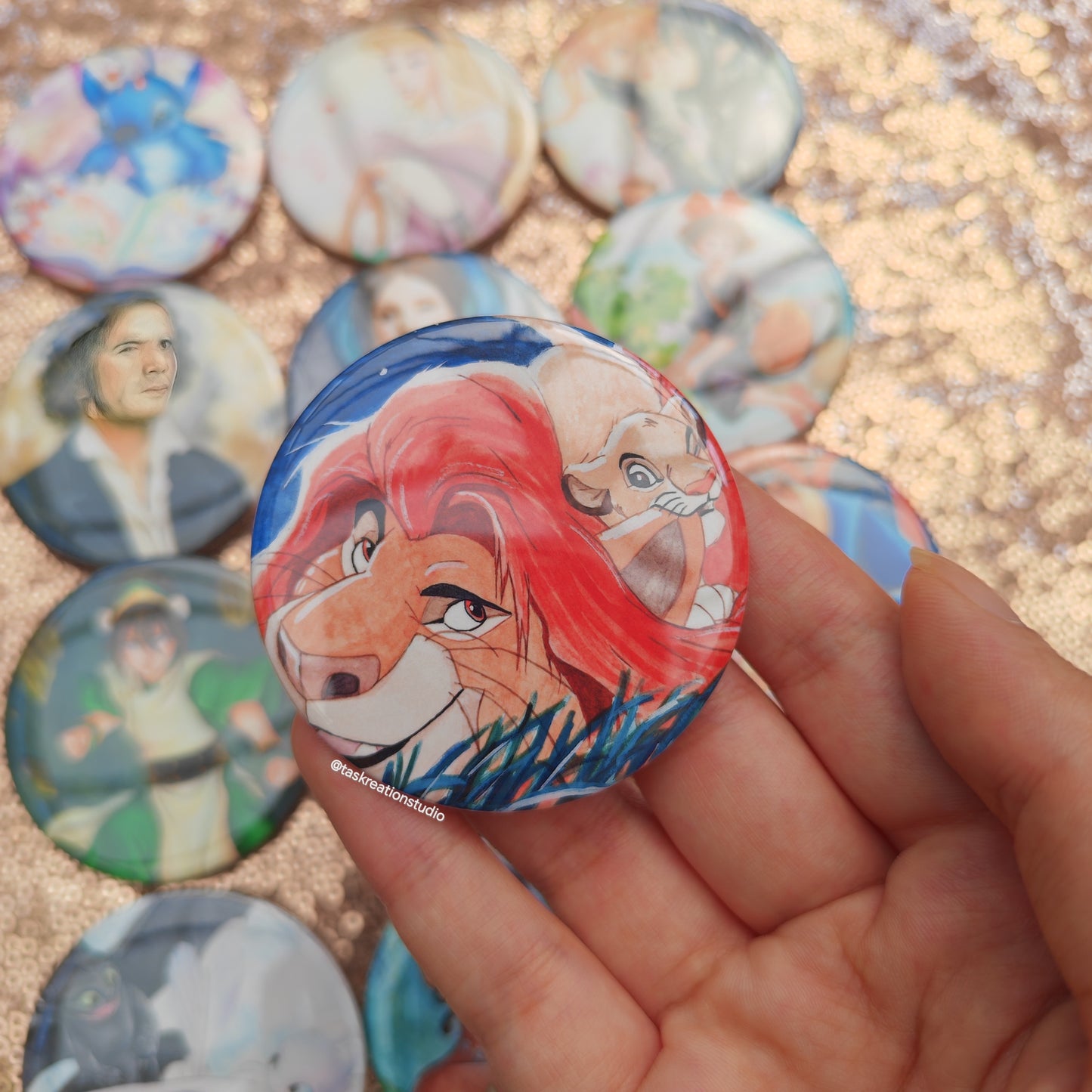 Great Kings Button Badge Accessory