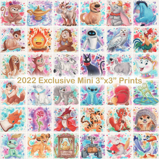 2022 Holiday Exclusive 3"x3" Mini Prints