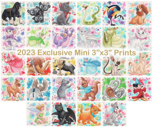 2023 Holiday Exclusive 3"x3" Mini Prints