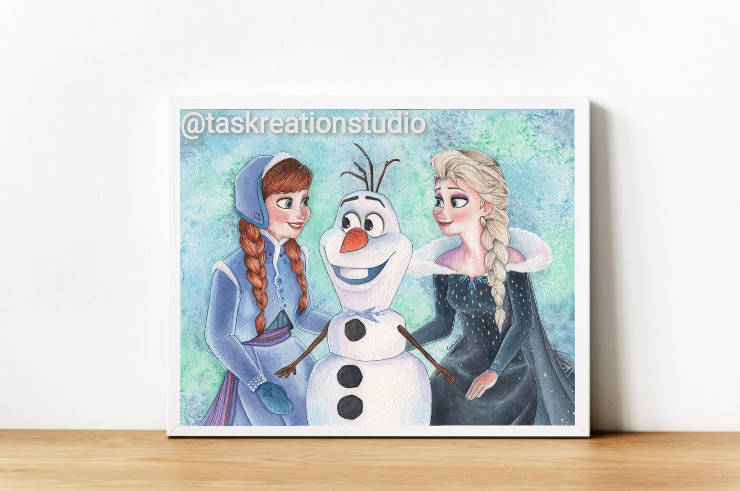 Snowman and Sisters Print