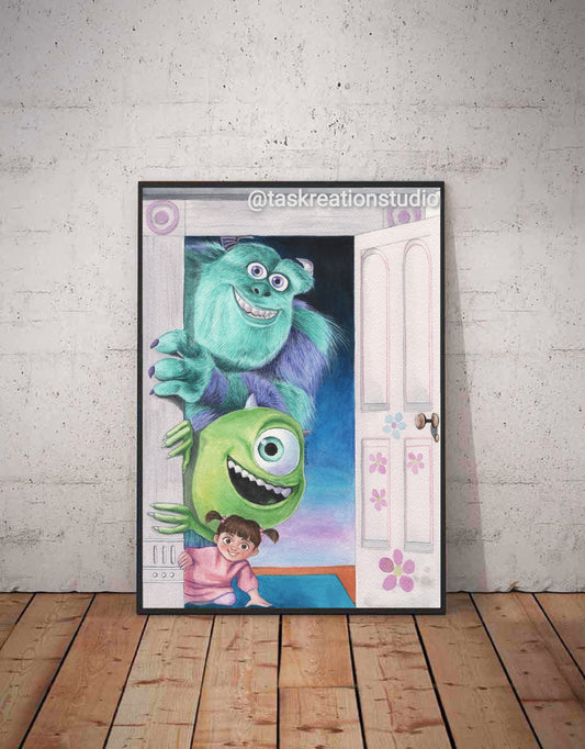 Monster Door Print