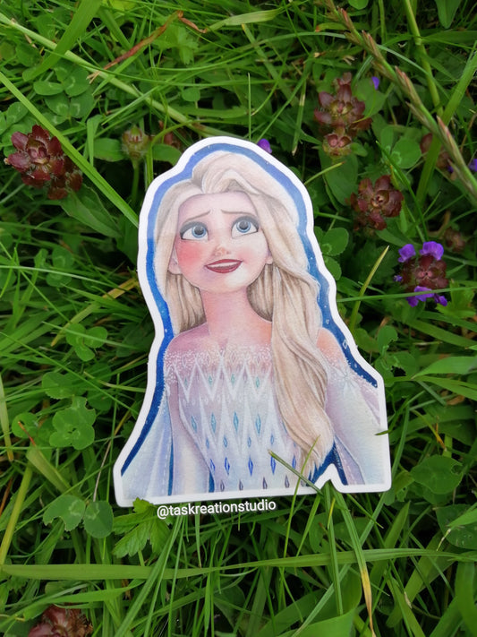 Glossy Vinyl Ice Princess Sticker