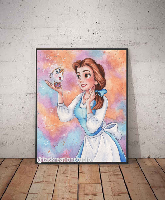 Princess Tea Cup Print