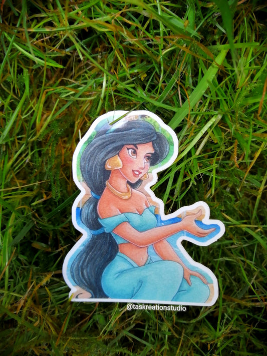 Glossy Vinyl Arabian Princess Sticker