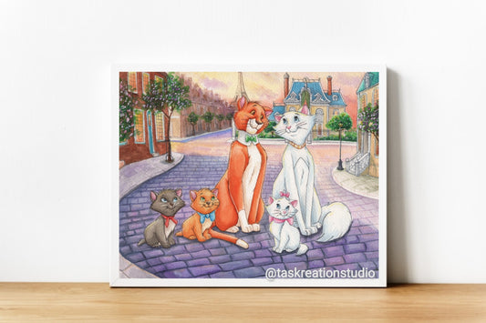 Cats in Paris Print