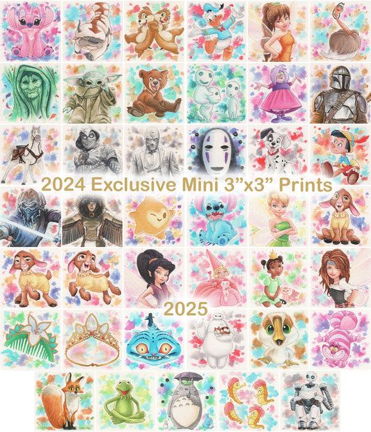 2024 & 2025 Holiday Exclusive 3"x3" Mini Prints