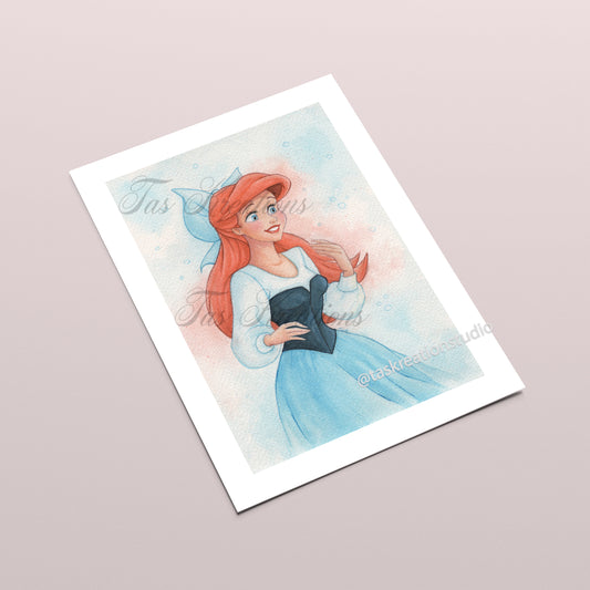 Mermaid Heroine Dress Fine Art Print