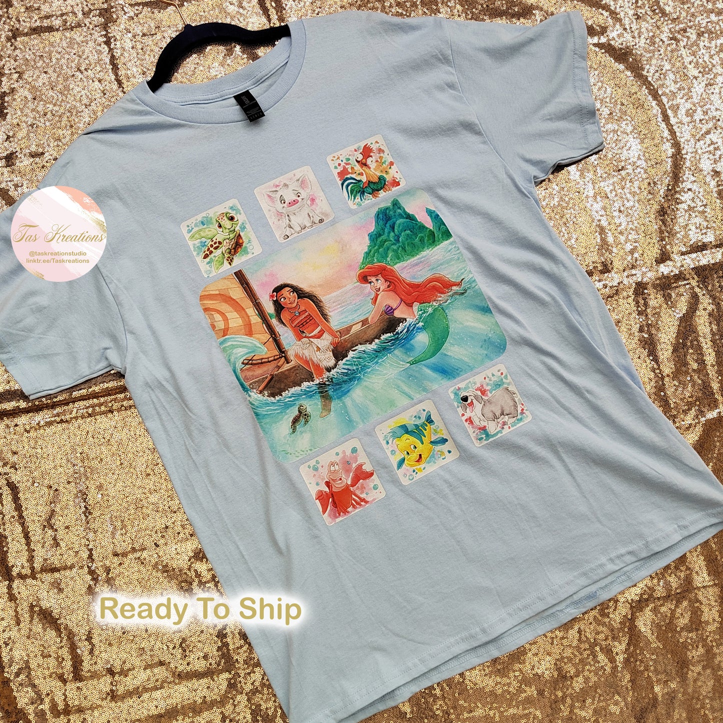 RTS Ocean Princesses Tee Size L