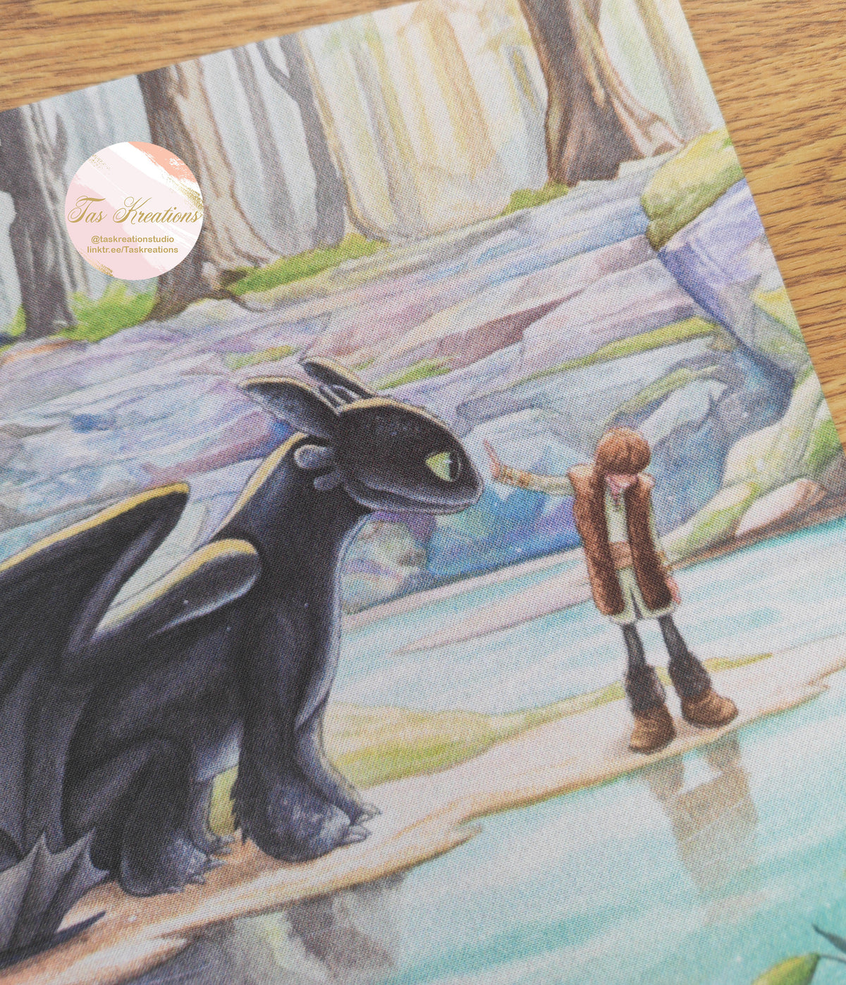 Dragon Friend Meeting Mouse Mat