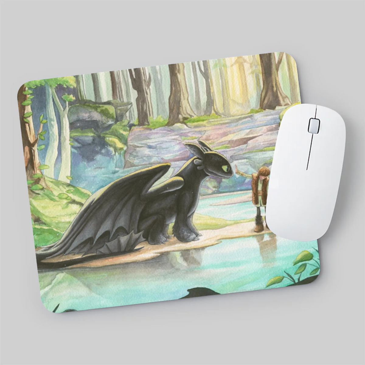 Dragon Friend Meeting Mouse Mat