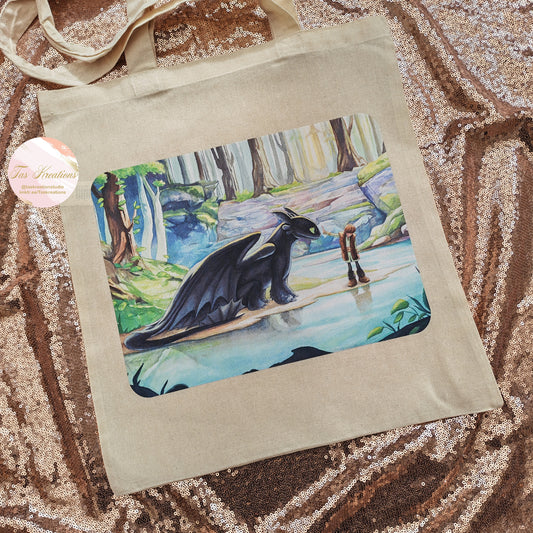 Dragon Friend Meeting Tote Bag