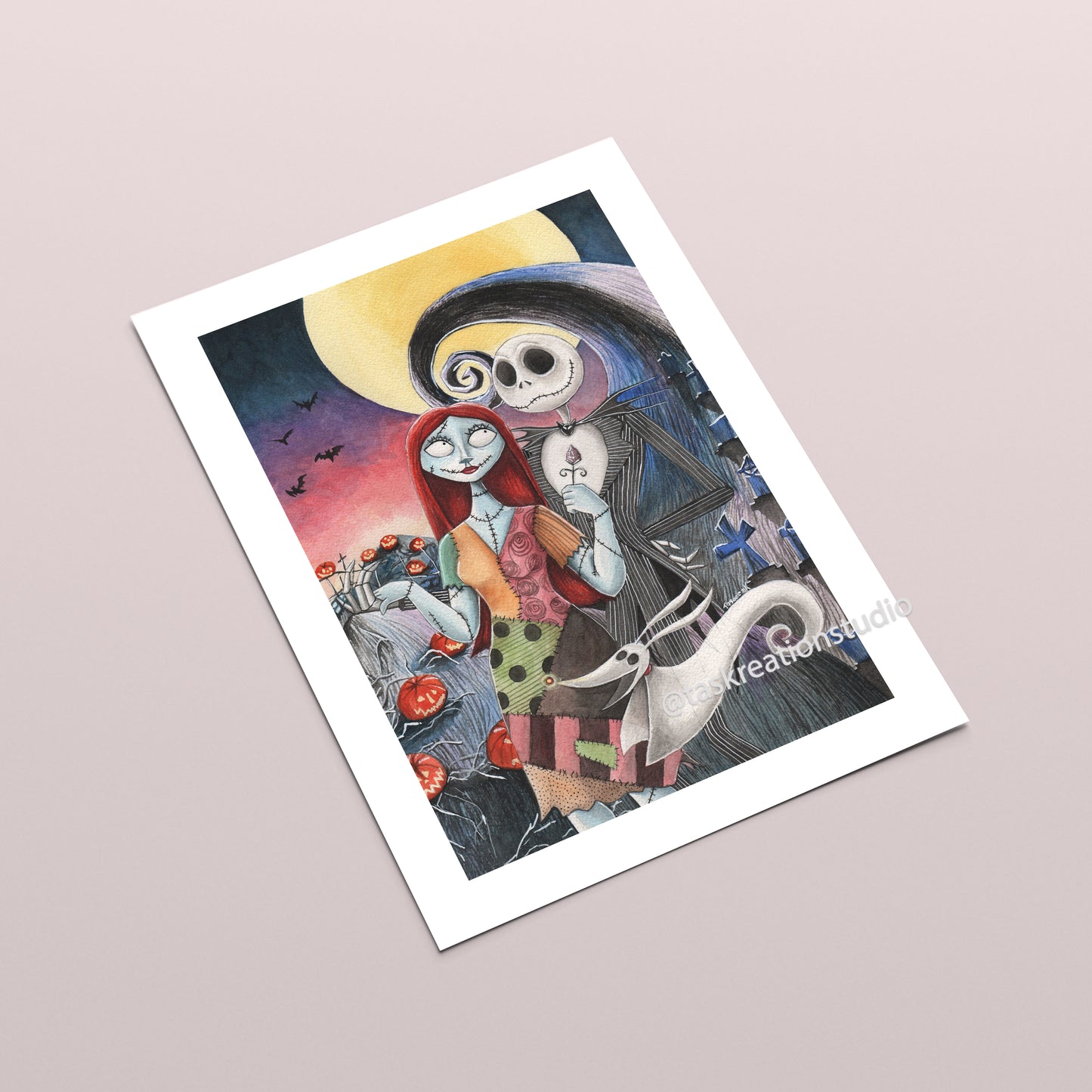 Dead Lovers with Pet Fine Art Print