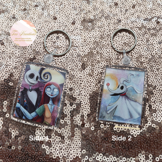 2.4" Dead Lovers Double Sided Acrylic Charm Keyring Accessory