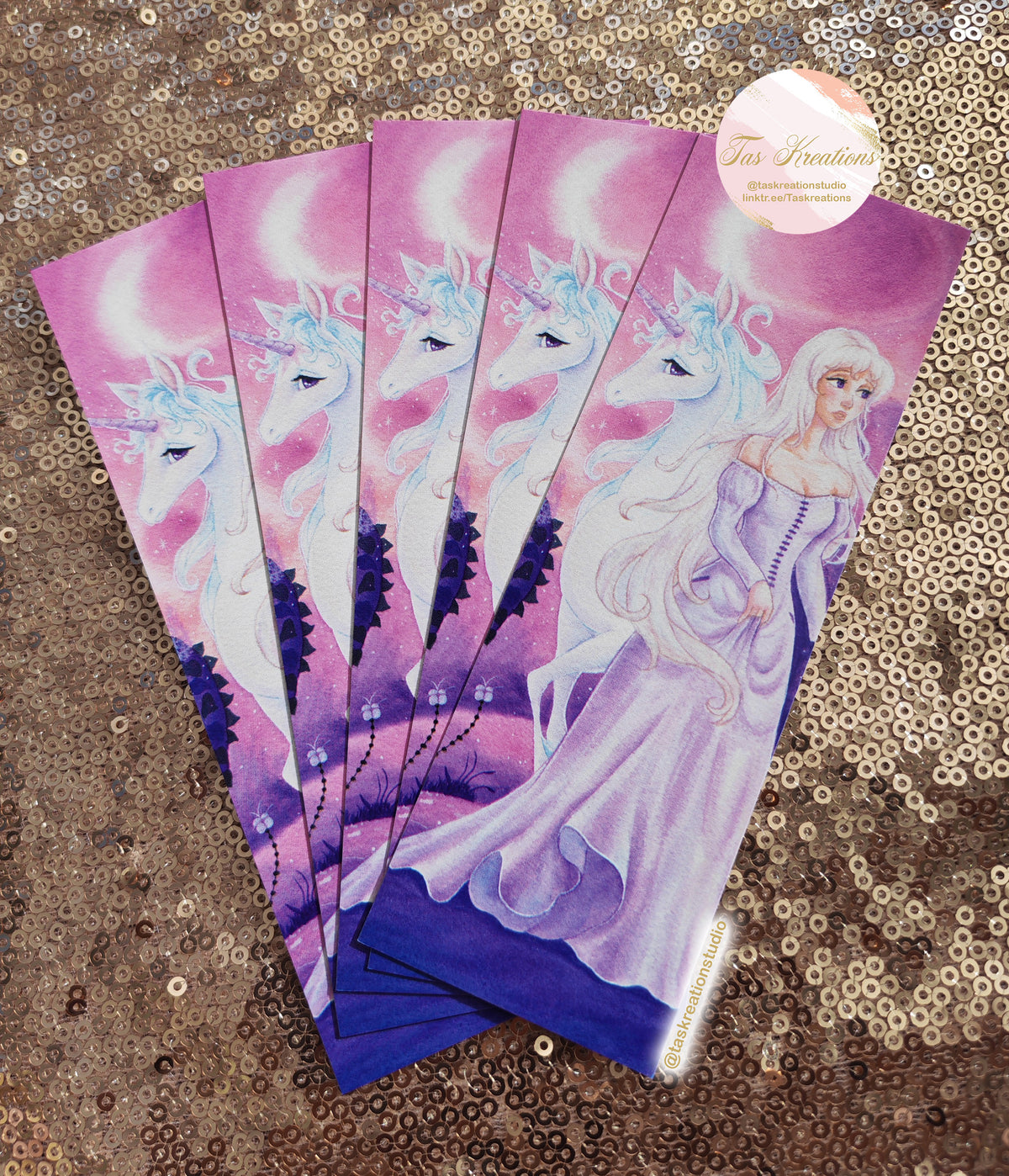 Unicorn and Lady Bookmark Accessory