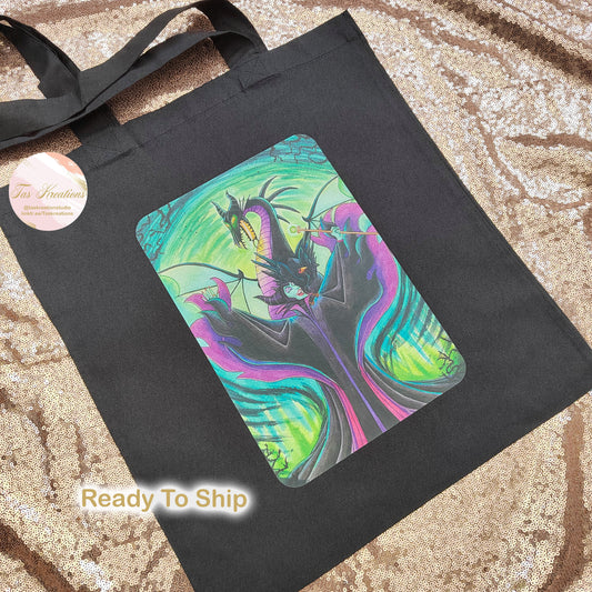 RTS Dragon Villain Black Tote