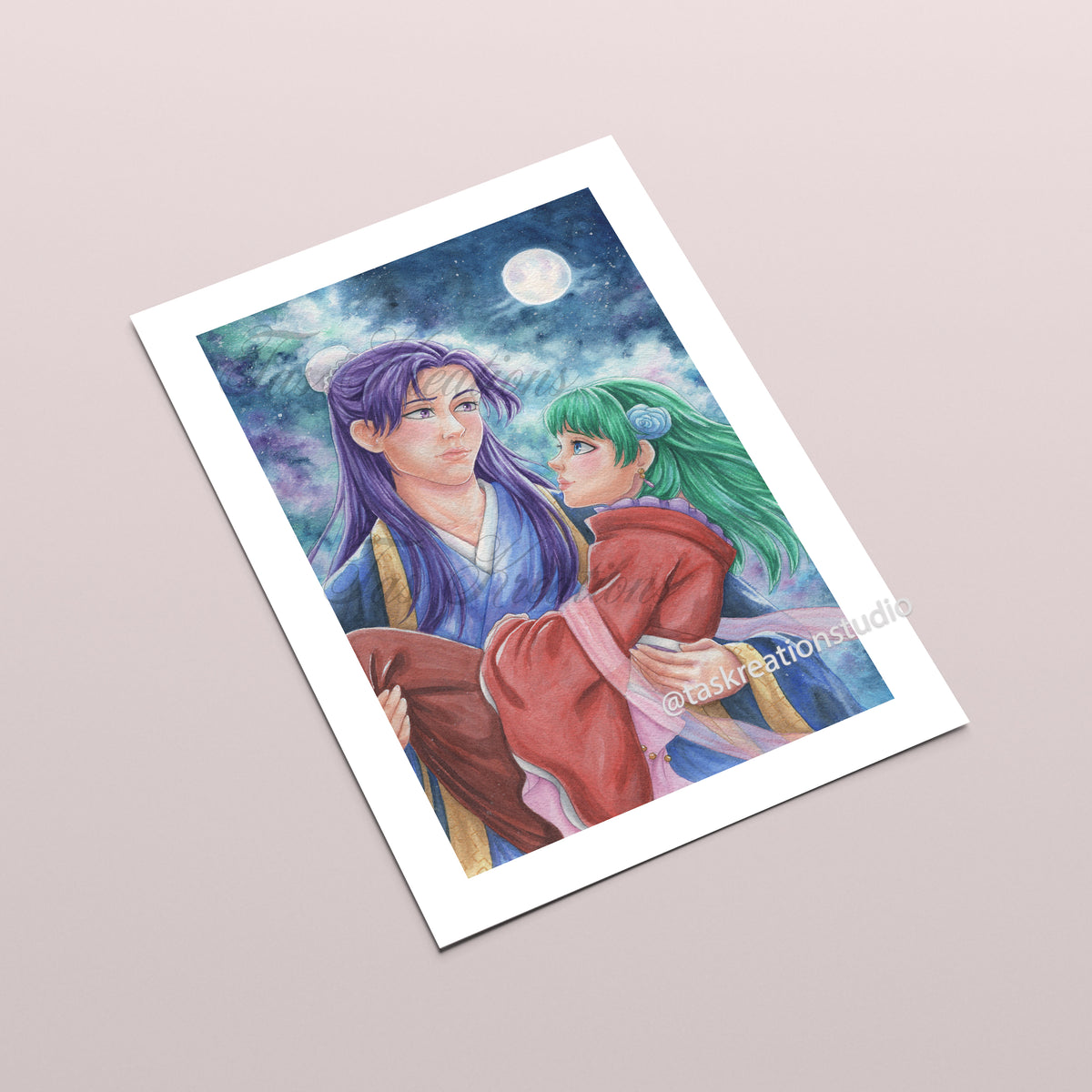 Mao and Jin Dance Dress Fine Art Print