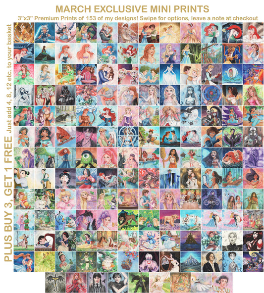 March Exclusive 3"x3" Mini Prints
