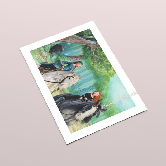 Scottish Queen and Princess Fine Art Print