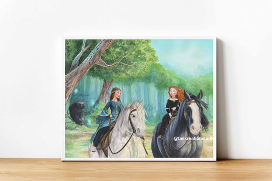 Scottish Queen and Princess Print