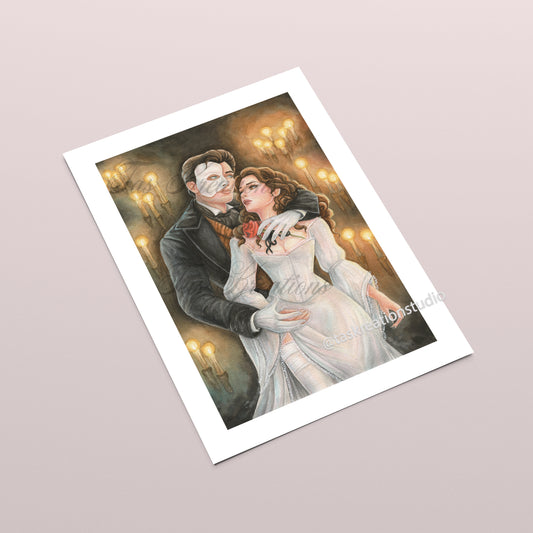 Erik and Christine Fine Art Print