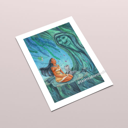 Chief's Daughter and Willow Fine Art Print