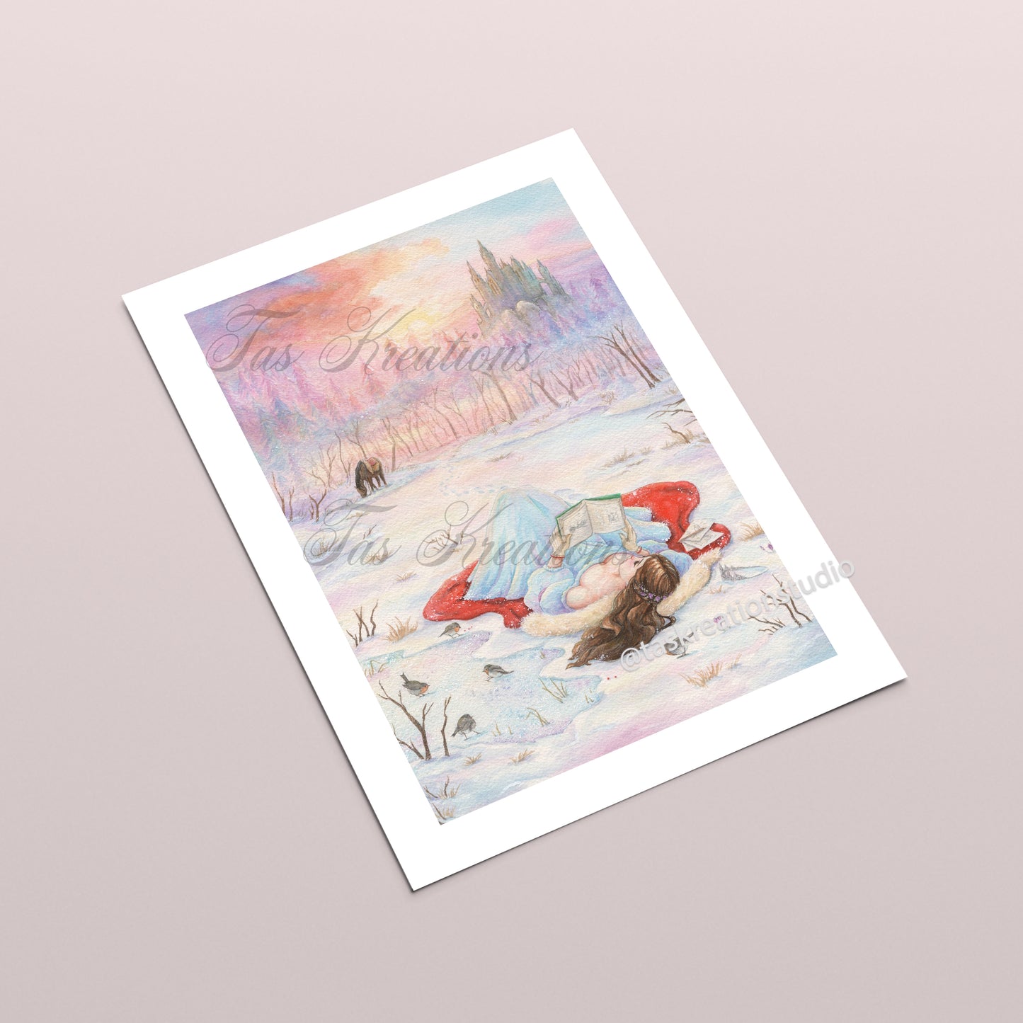 Princess and Robins Fine Art Print