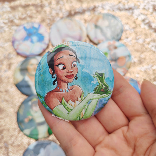 Frog Kiss Button Badge Accessory