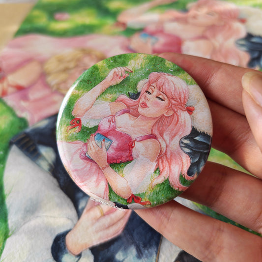 Eva Fox Button Badge Accessory
