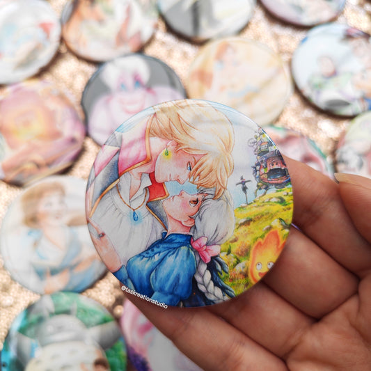 Wizard and Sophie Button Badge Accessory