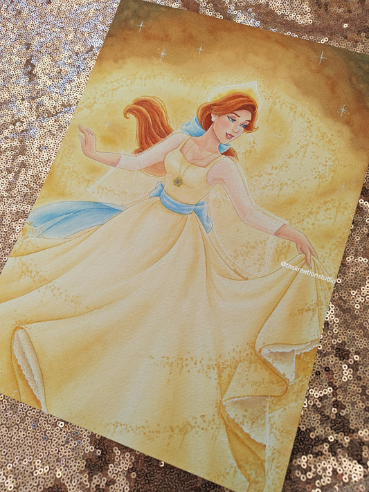 Original Watercolour December Dream Painting