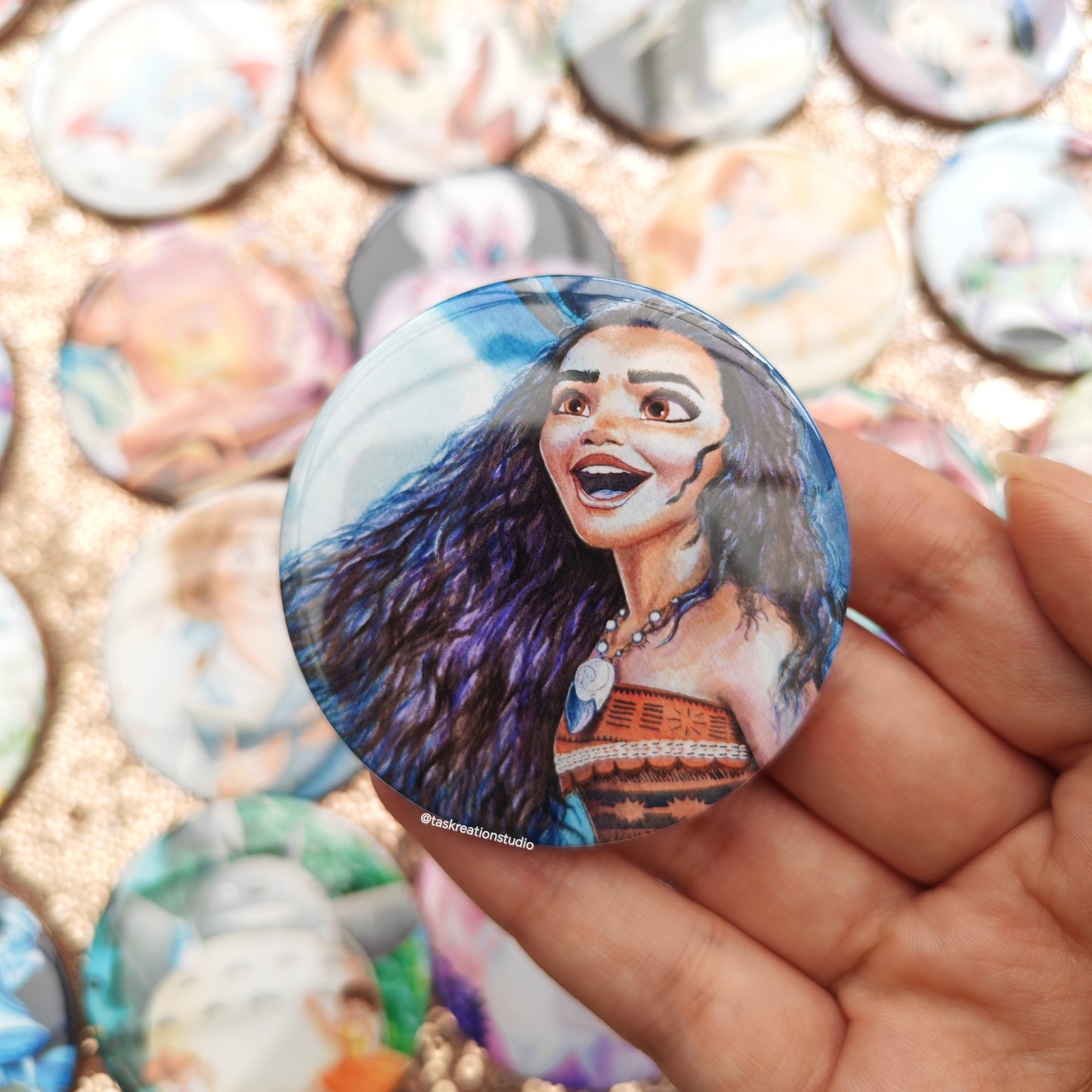 I am Me Button Badge Accessory