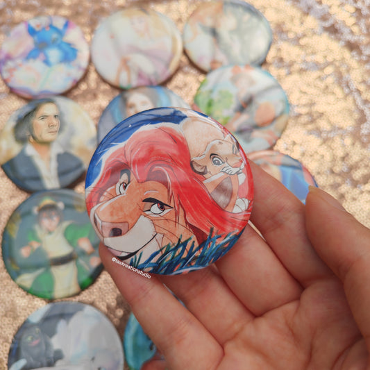 Great Kings Button Badge Accessory