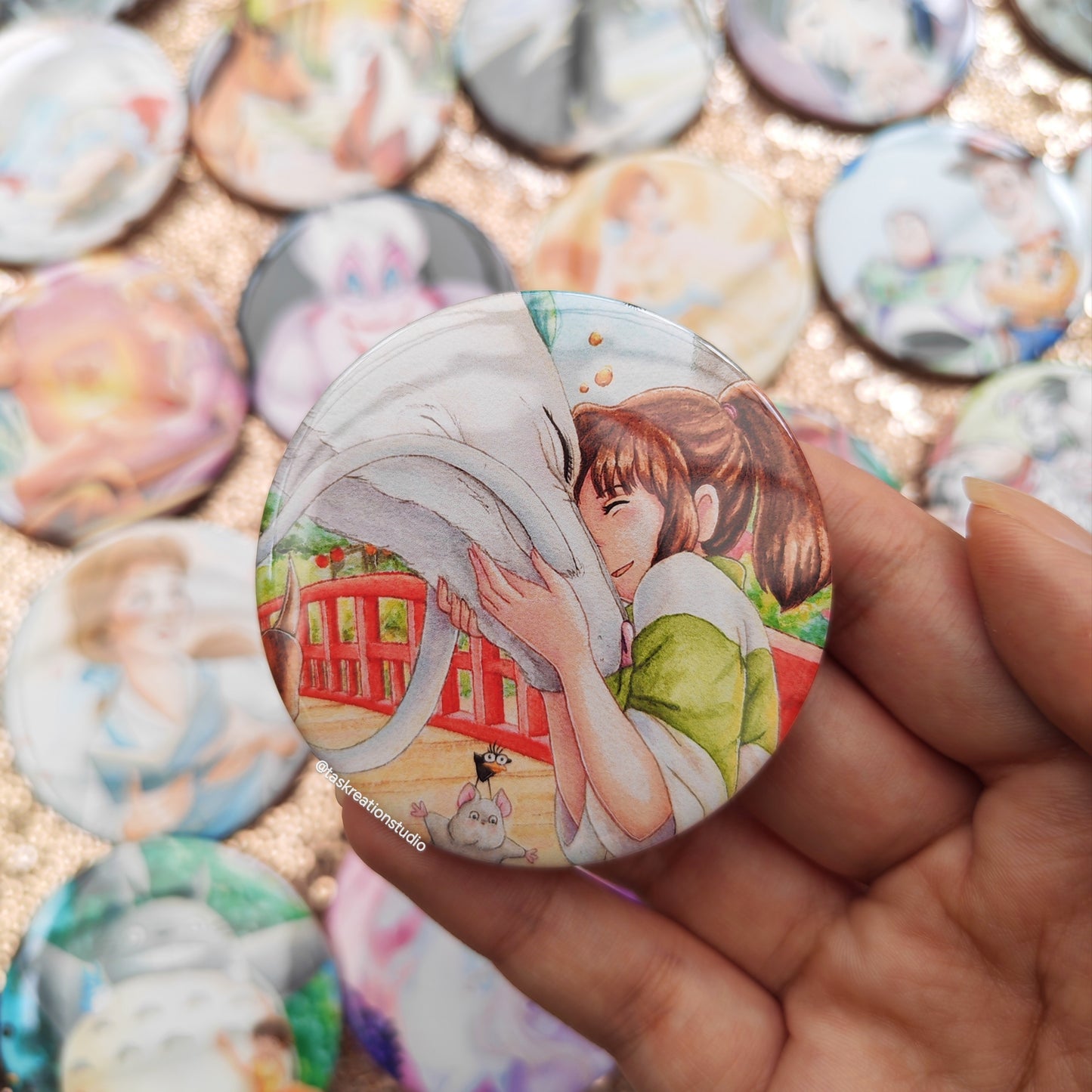 Spirit Dragon Button Badge Accessory